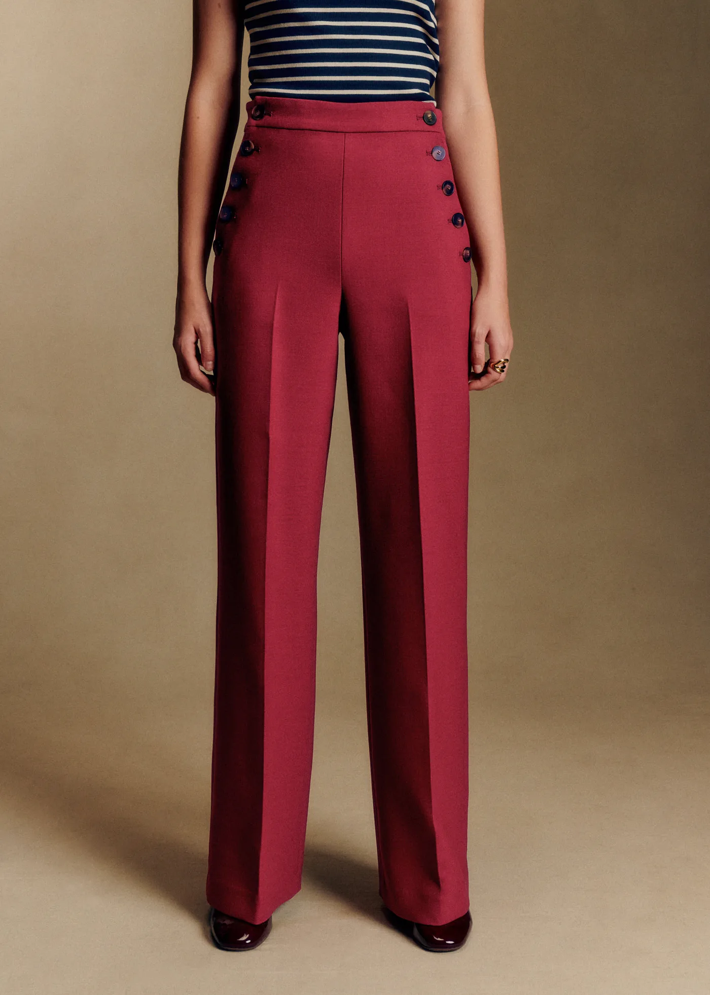 Pantalon Marino - Grenat