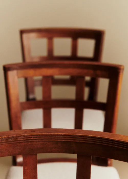 Lot de 6 chaises vintage hêtre - Hêtre teinté — image 3