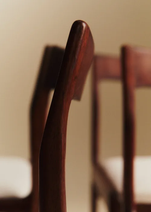 Lot de 4 chaises vintage en palissandre - Palissandre — image 6