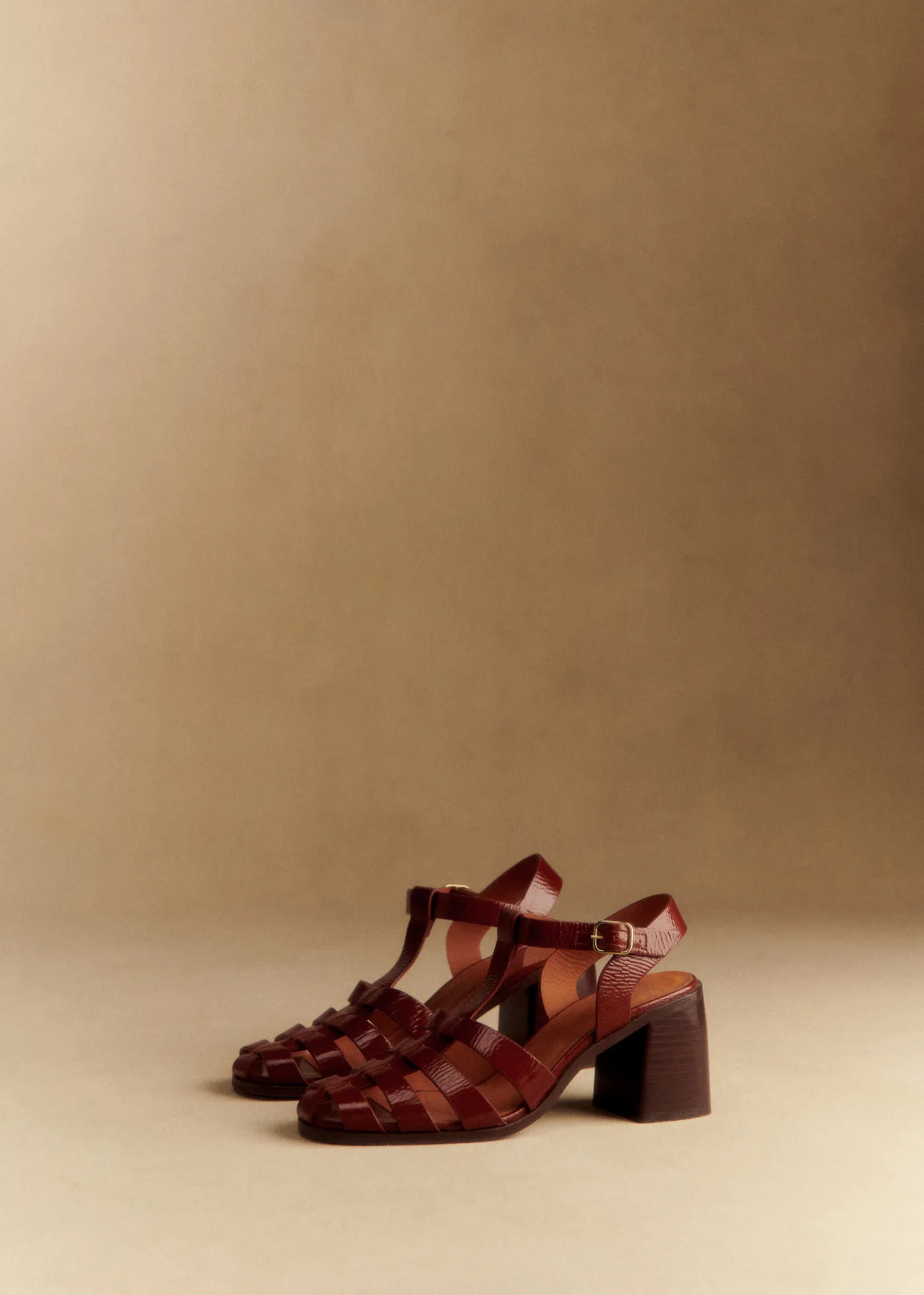 Sandales Florie - Camel Vernis