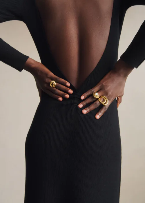 Robe Vivianne - Noir Doré — image 4
