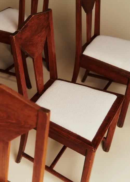 Lot de 6 chaises vintage - Bois — image 3