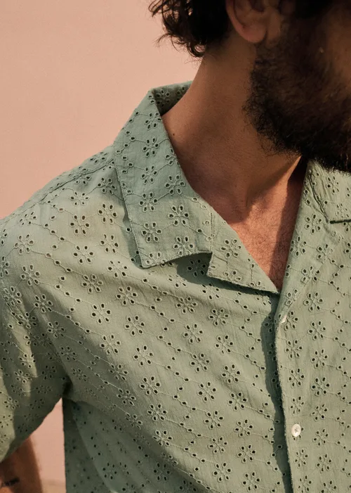 Chemise Holt - Broderie Vert Argile — image 3