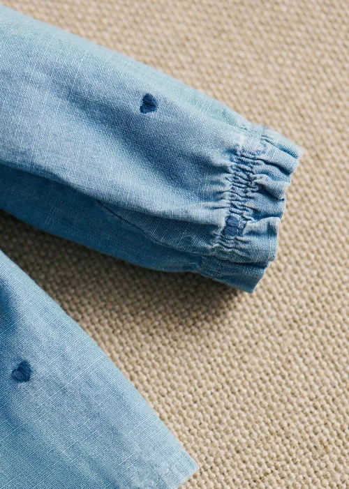 Blouse Adeline - Chambray Coeur Brodé Marine — image 4