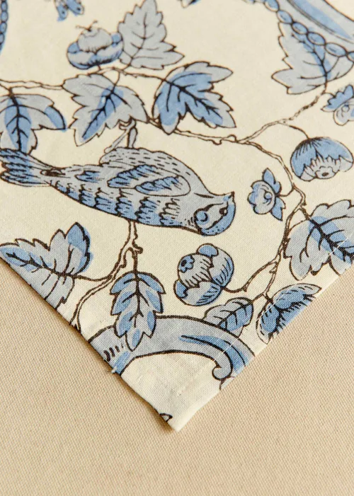 Nappe - Sézane x Antoinette Poisson - Imprimé Oiseaux Bleus — image 4