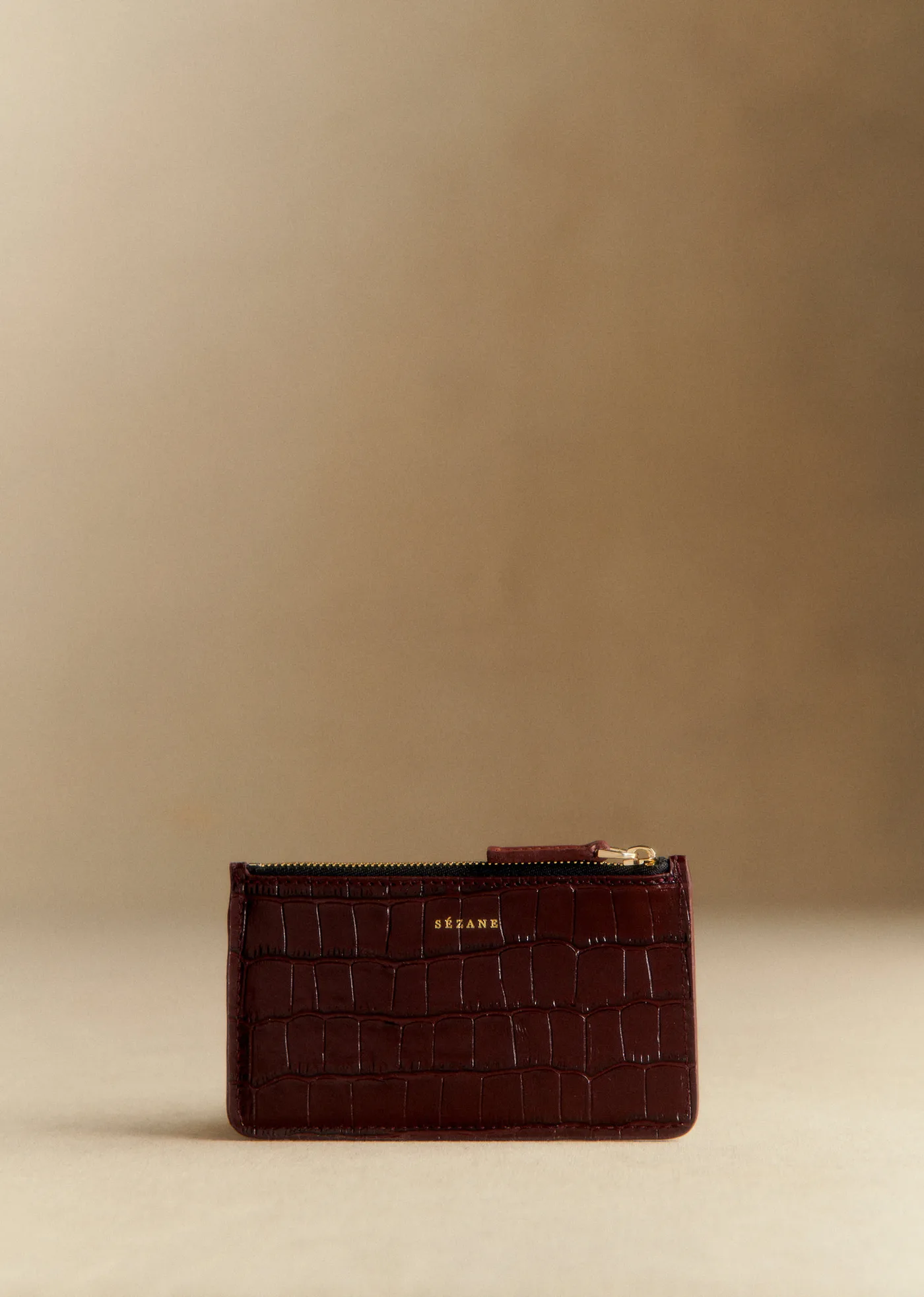 Porte-cartes Grand Alfred - Brun Croco