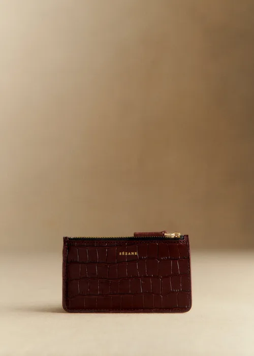 Porte-cartes Grand Alfred - Brun Croco