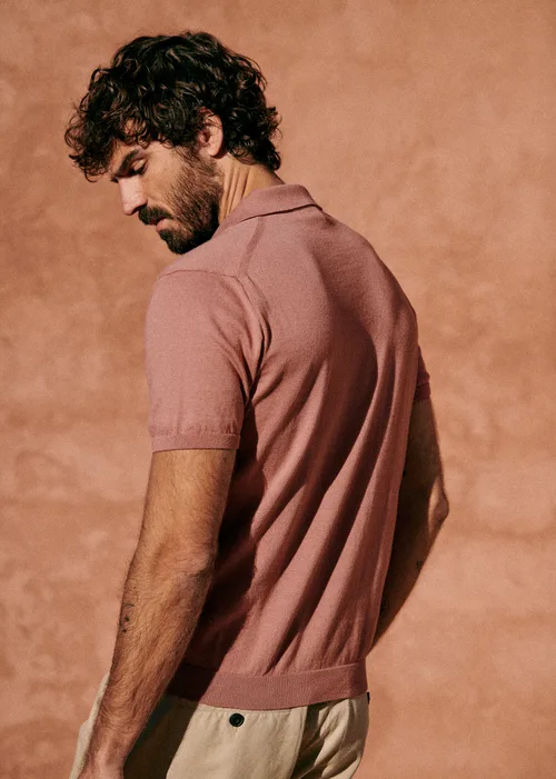 Polo Maille Riviera - Vieux Rose — image 3
