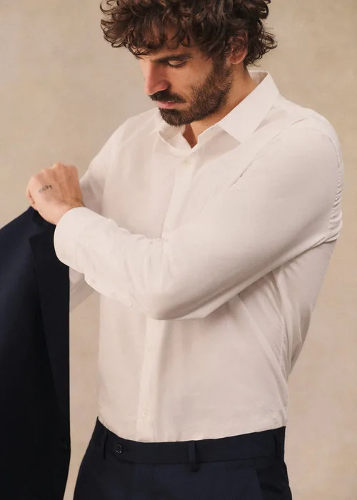 Chemise Allen Pinpoint - Blanc — image 3