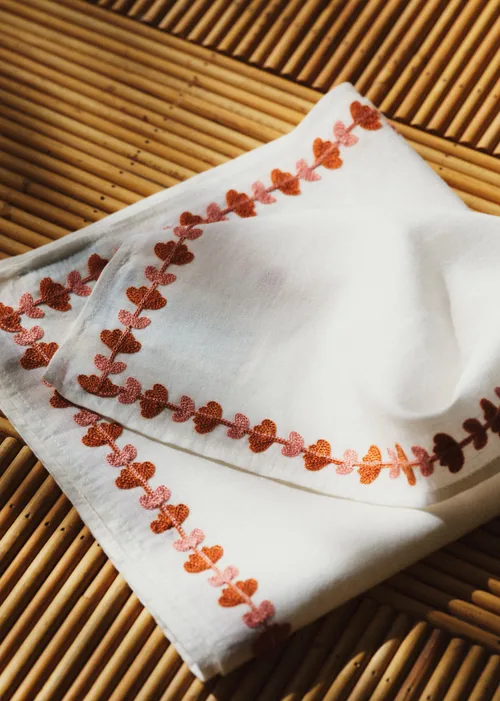 Lisere Floral Blush Et Caramel