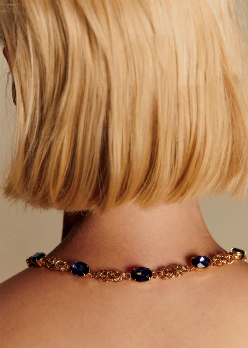 Collier Junie - Violet Doré — image 7