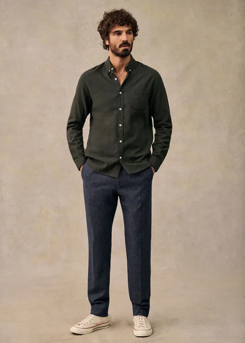 Pantalon Carl - Tweed Bleu Chiné — image 7