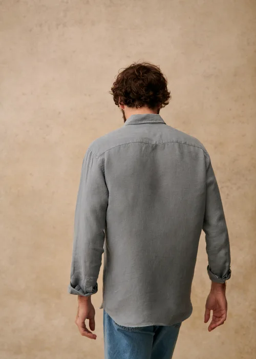Chemise Charlie Lin - Bleu Acier — image 3