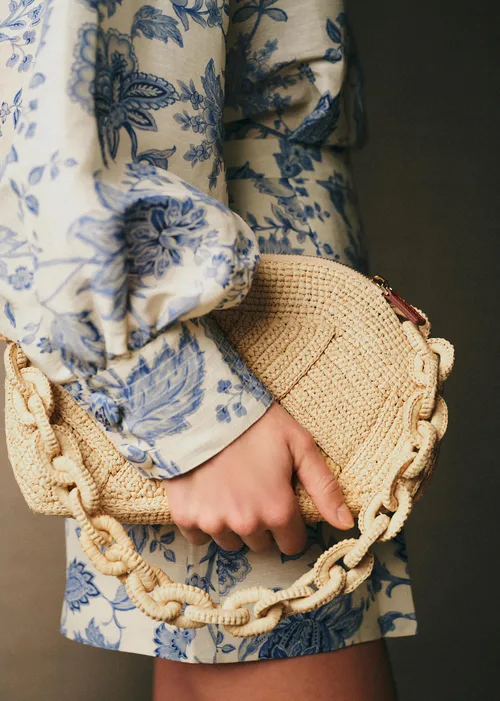Sac Isabelle - Raphia Naturel Tressé — image 3