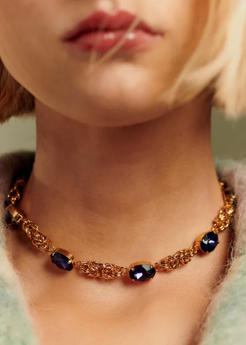 Collier Junie - Violet Doré — image 5