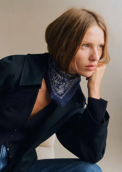 Foulard Gaston - Imprimé Bandana Marine — image 4