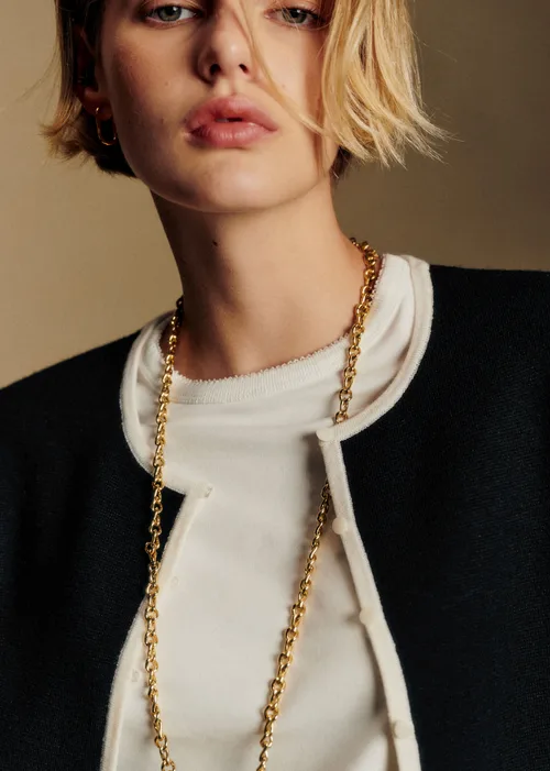 Gilet Brielle - Noir Ecru — image 5