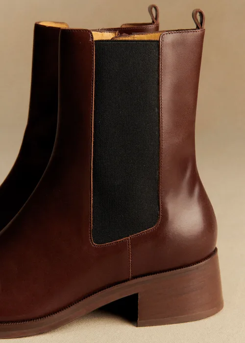 Bottines Low Agnès - Chocolat Lisse — image 3