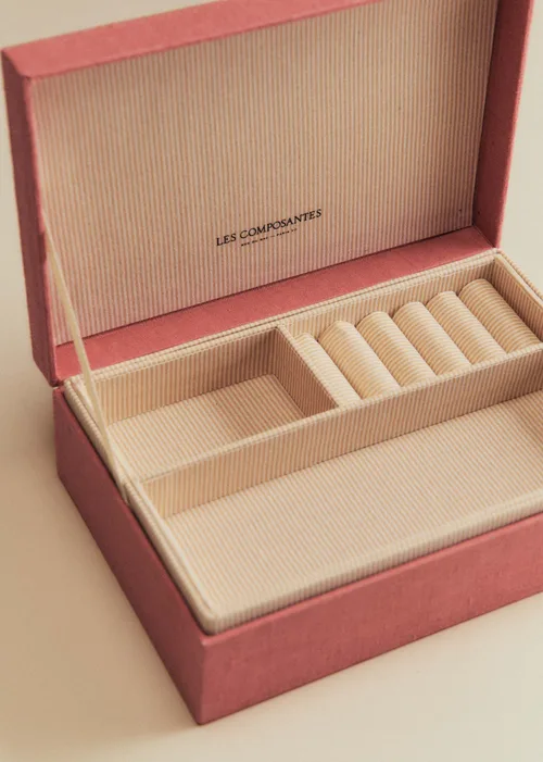 Boîte bijoux matelassée - Blush — image 6