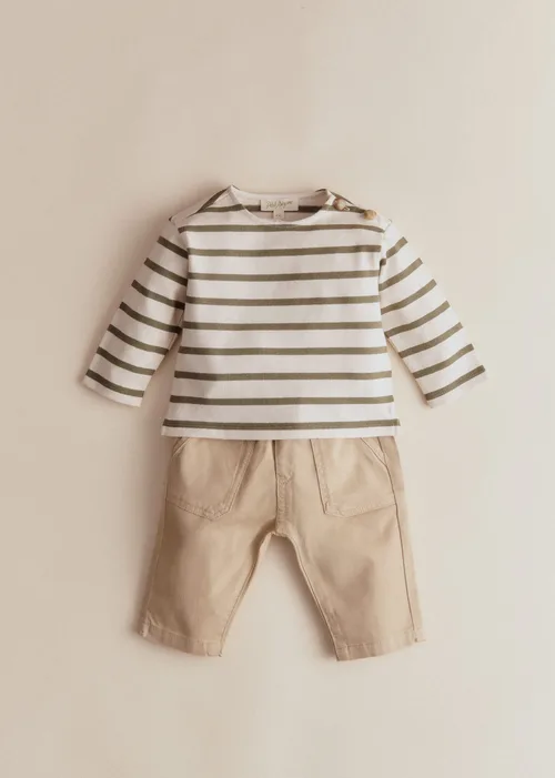 Marinière Colette - Ecru / Kaki — image 3