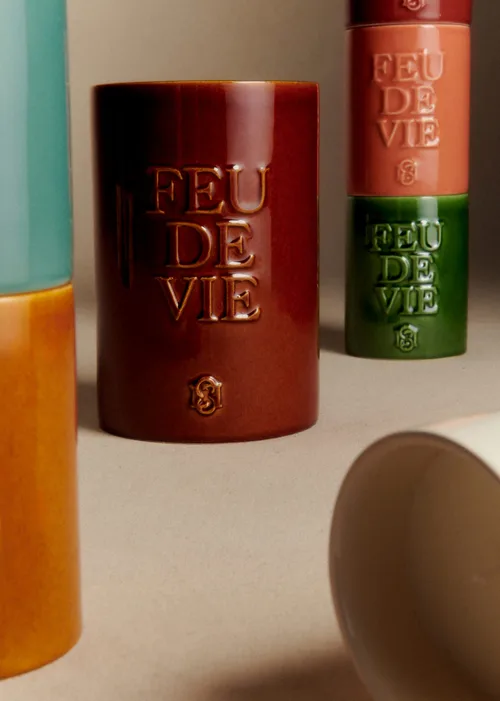 Bougie Feu de vie - Grand modèle - L'ambre - Moka — image 3