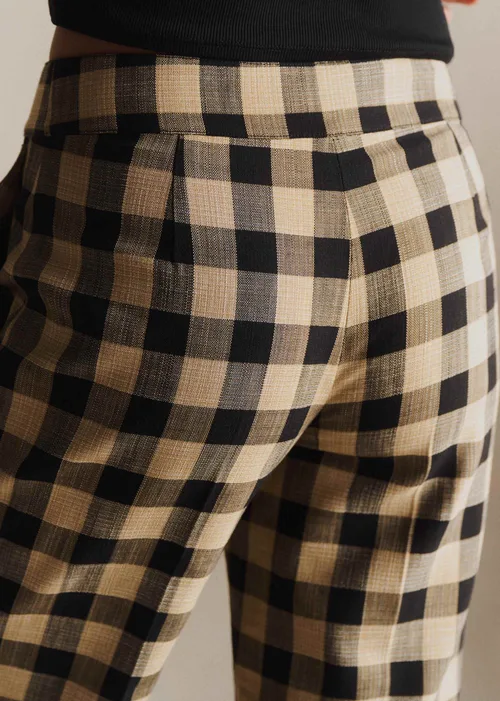 Pantalon OLIER - Vichy Beige Noir — image 3