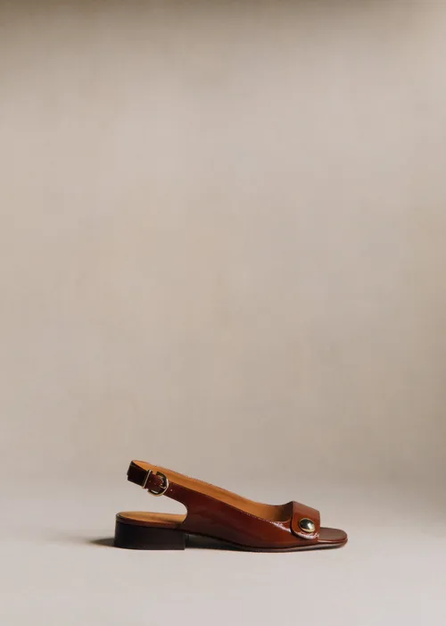 Sandales Low Joannie - Acajou Vernis — image 3