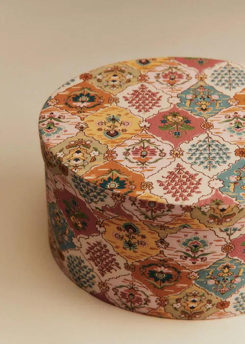 Boîte rangement ovale - Imprimé Scénettes Multico — image 4