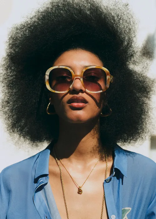 Lunettes de soleil Georgia - Écaille Jaune — image 7