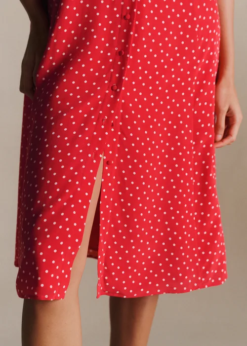 Robe Vic - Mini Pois Fond Rouge — image 3