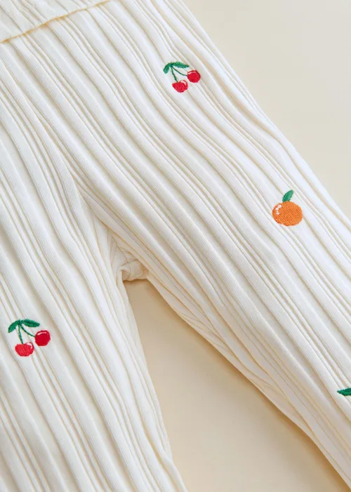 Pantalon Julia - Ecru / Broderie Fruit — image 4