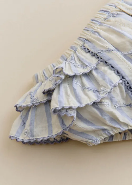 Bloomer Clélia - Rayures Lavande Broderie — image 3