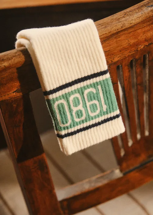 Chaussettes 1980 - Écru — image 3