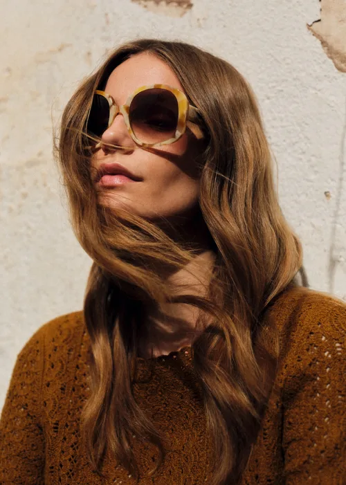 Lunettes de soleil Georgia - Écaille Jaune