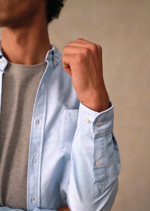Chemise Charlie Oxford - Bleu Clair — image 5