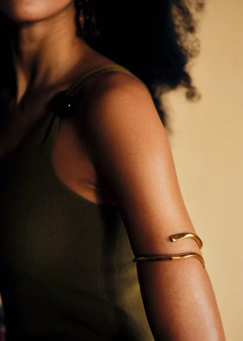 Bracelet de bras Thaïs - Doré — image 5