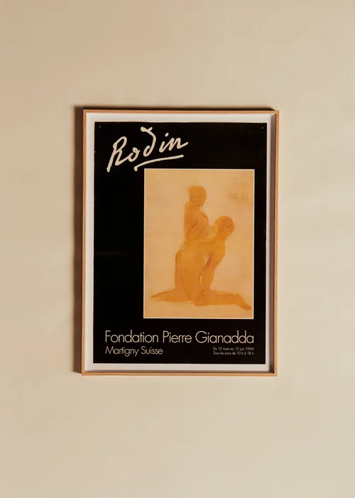 Affiche Fondation Pierre Gianadda, Rodin - 56,5 x 76,5 cm
