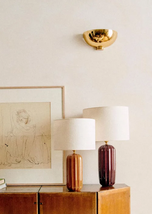 Lampe Traviata - Caramel - Abat-jour Dolce - Jute Écru — image 5