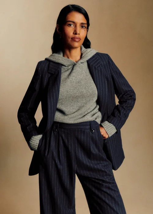 Pantalon Loulou - Rayures Tennis Ecru Marine — image 3