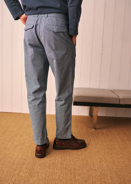 Pantalon Shane - Rayures Écru / Bleu Ciel — image 4