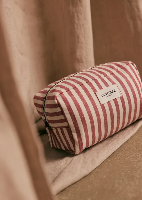 Trousse de toilette Twyman - Rouge / Écru — image 3