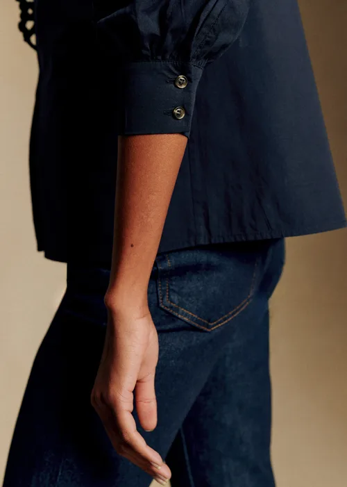 Chemise Chlo - Broderie unie marine — image 4