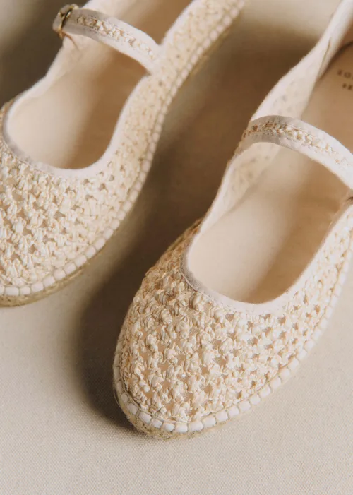 Espadrilles Mariana - Ecru Textile Tressé — image 4