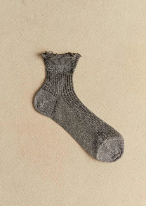 Chaussettes Diane - Lurex Argent