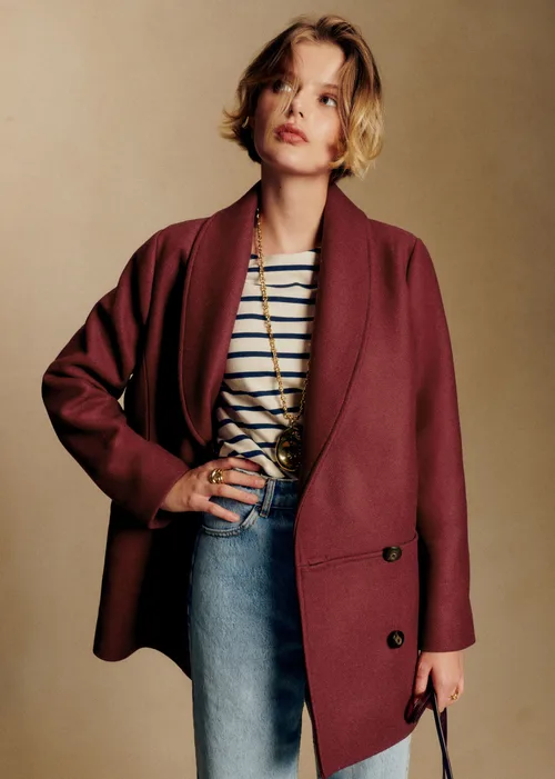 Manteau James - Bordeaux Foncé — image 4
