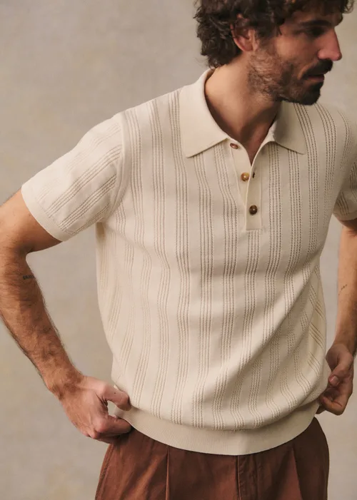 Polo Maille Rio - Écru — image 5