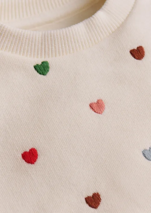 Sweat-Shirt Marceau - Ecru / Coeurs Multico — image 5