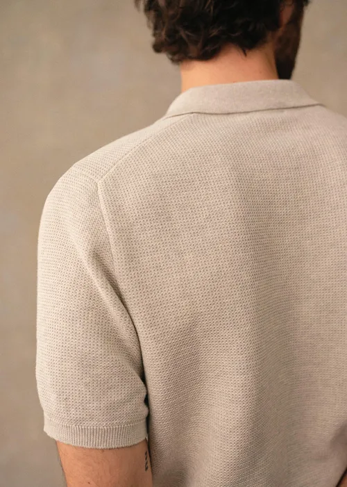 Polo Maille Sawyer - Gris Chiné — image 3