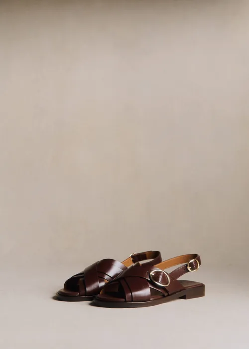 Sandales low Blandine - Chocolat Glacé