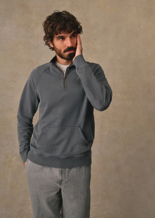 Sweatshirt Harlin - Bleu Acier Délavé — image 6
